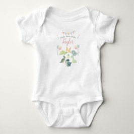 Body Para Bebé Bebé Personalizado Acuarela de Dinosaurio Adorable