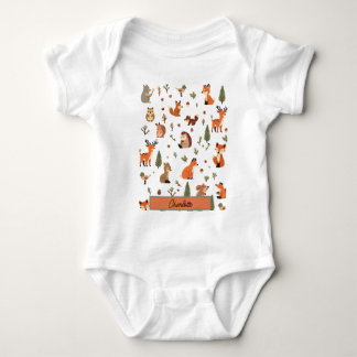 Body Para Bebé Bebé personalizado Boho Woodland