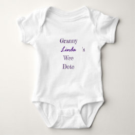 Body Para Bebé Bebé personalizado de la abuelita