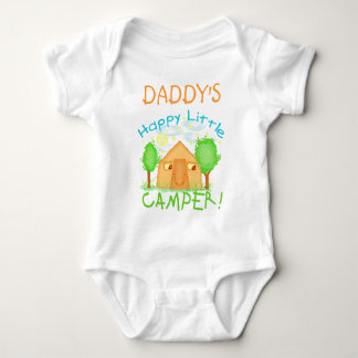 Body Para Bebé Bebé personalizado/niños acampando camiseta