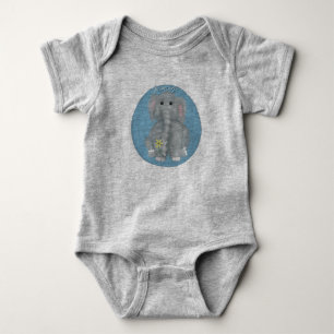 Body Para Bebé Bebé personalizado para elefante lindo