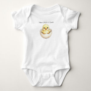 Body Para Bebé Bebé Pollito que Rompe el Cascarón