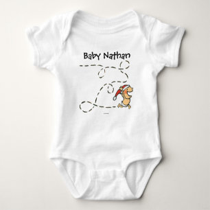 Body Para Bebé Bebé que corre el mañana de navidad