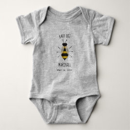 Body Para Bebé Bebé Rústico Bee Bebé Personalizado Bodysuit Ducha