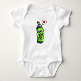 Body Para Bebé Bebé traje bodysuit Graffiti Love Spray Paint Can