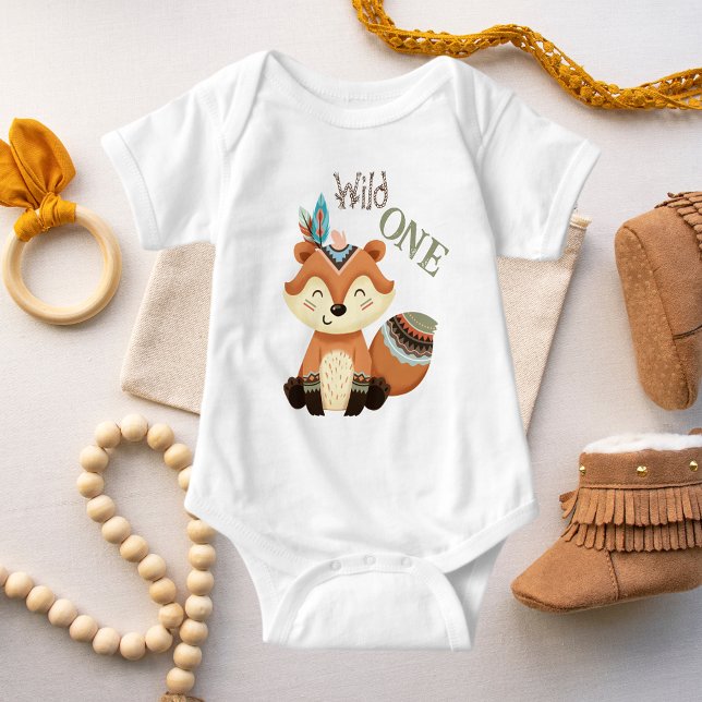 Body Para Bebé Bebé tribal pequeño Fox Wild One (Subido por el creador)