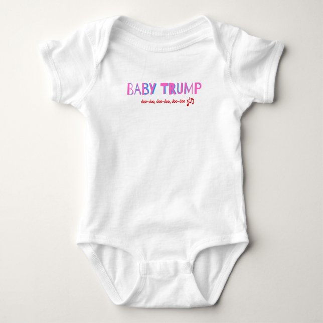 Body Para Bebé Bebé Trump Snapsuit, Chicas MAGA infante Bodysuit (Anverso)