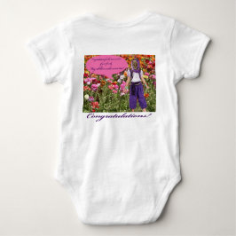 Body Para Bebé bebé una pieza. Felicitaciones. ocelot/genie