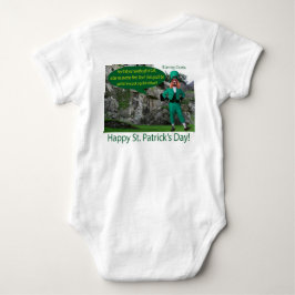 Body Para Bebé bebé una pieza. Feliz Día de San Patricio.