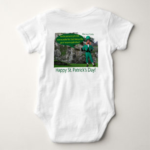 Body Para Bebé bebé una pieza. Feliz Día de San Patricio.