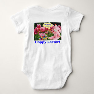 Body Para Bebé bebé una pieza. Feliz Pascua.