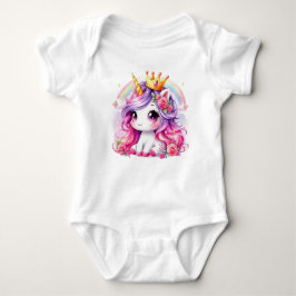 Body Para Bebé Bebé Unicornio Princesa Linda