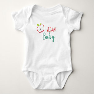 Body Para Bebé Bebé Vegano Cute Manzana