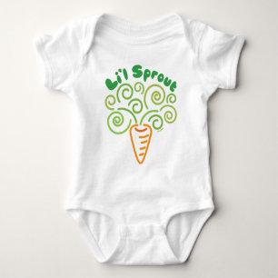 Body Para Bebé Bebé vegetal - Zanahoria