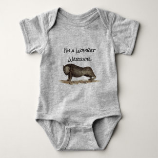 Body Para Bebé Bebé Wombat Warrior T-Shirt