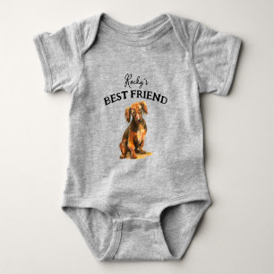 Body Para Bebé Bebé y amigo peludo, mejores amigos