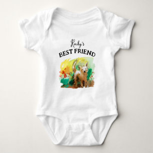 Body Para Bebé Bebé y amigo peludo, mejores amigos