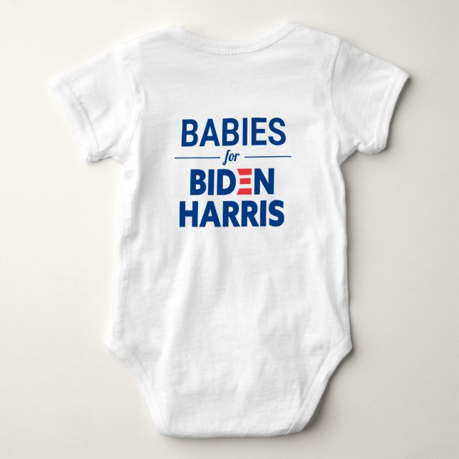 Body Para Bebé Bebés para Personalizado Biden Harris Textos (Reverso)