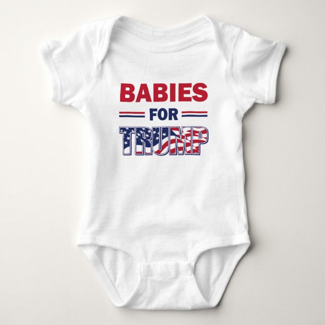 Body Para Bebé Bebés para Trump (Anverso)