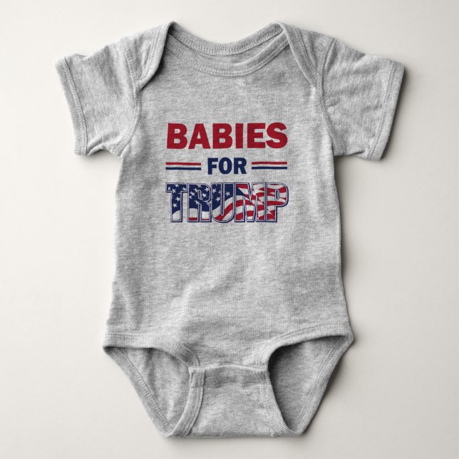 Body Para Bebé Bebés para Trump (Anverso)