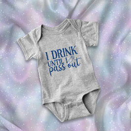 Body Para Bebé Bebo hasta que paso botellas de leche azul gracios