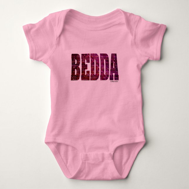 Body Para Bebé Bedda Baby Tee Shirt (Anverso)
