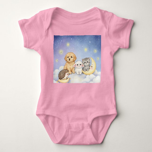 Body Para Bebé Bedtime Story, colección de Natasha Us (Anverso)