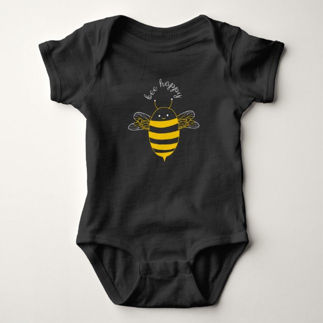 Body Para Bebé Bee Happy (Anverso)