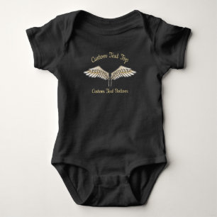 Body Para Bebé Beige Wings Baby Bodysuit