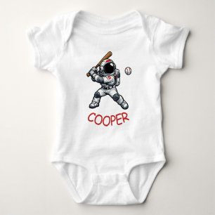 Body Para Bebé Béisbol Astronauta