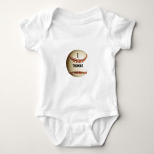 Body Para Bebé Béisbol con nombre personalizado