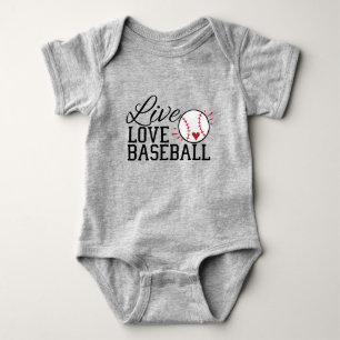 Body Para Bebé Béisbol de amor vivo
