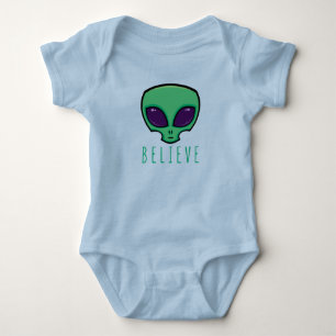 Body Para Bebé Believe Alien Head