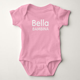 Body Para Bebé Bella Bambina Italiana Siciliana