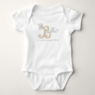 Body Para Bebé Bella chicas B nombre que significa ropa de bebé m