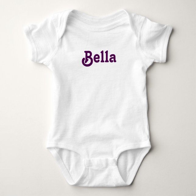 Body Para Bebé Bella de ropa (Anverso)