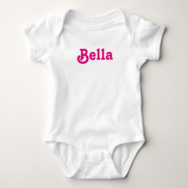 Body Para Bebé Bella de ropa (Anverso)