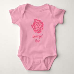 Body Para Bebé Bella Rosa rosa Baby Bodysuit