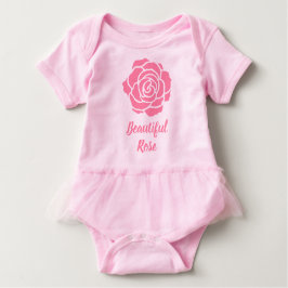 Body Para Bebé Bella Rosa rosa Baby Bodysuit