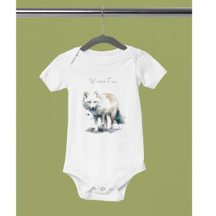 Body Para Bebé Belleza ártica, personalizado de Fox de Invierno