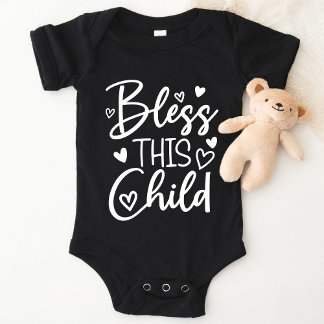 Body Para Bebé Bendición Este Niño Bautismo Bebé Niño Camiseta Re