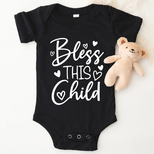 Body Para Bebé Bendición Este Niño Bautismo Bebé Niño Camiseta Re (Subido por el creador)