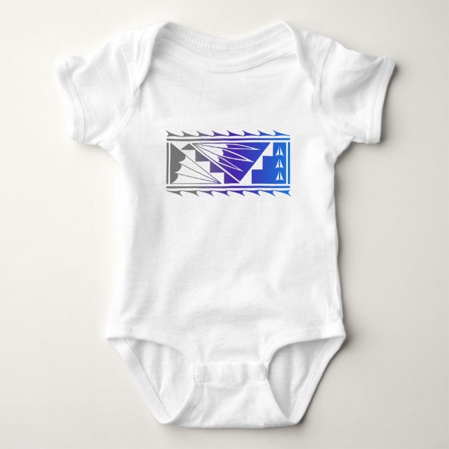 Body Para Bebé Bendiciones Hermosas - Gris/Morado/Azul - (Anverso)