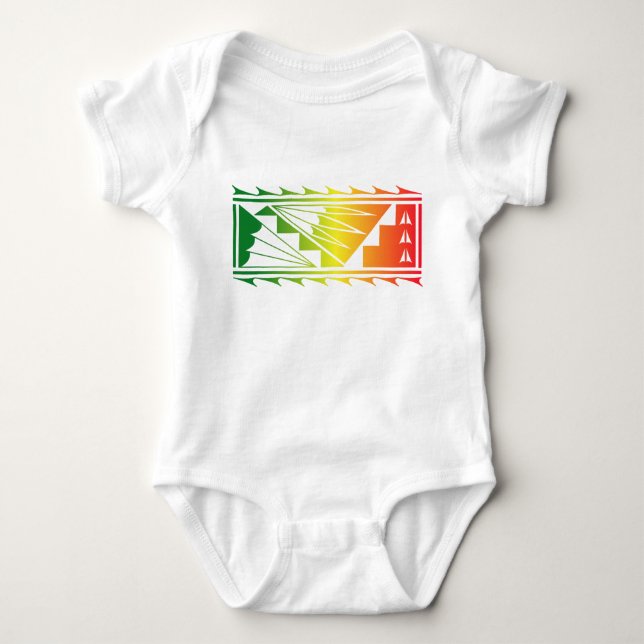 Body Para Bebé Bendiciones Hermosas - Rojo/Amarillo/Verde - (Anverso)