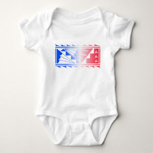 Body Para Bebé Bendiciones Hermosas - Rojo/Azul -