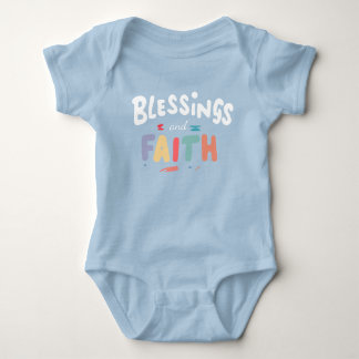 Body Para Bebé Bendiciones y Faith Baby Bodysuit - Suave y Adorab