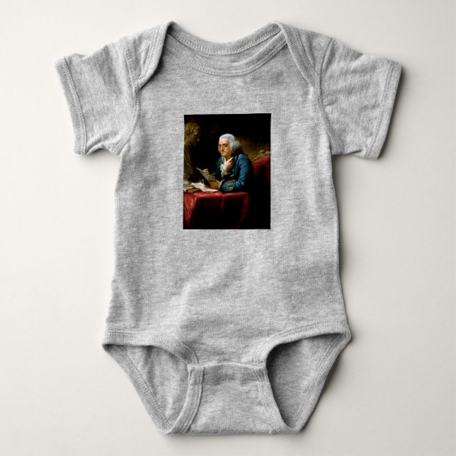 Body Para Bebé Benjamin Franklin, Fundador Inventor Científico (Anverso)
