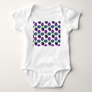 Body Para Bebé Berries Coloridas: Patrón Multicolored Seamless.