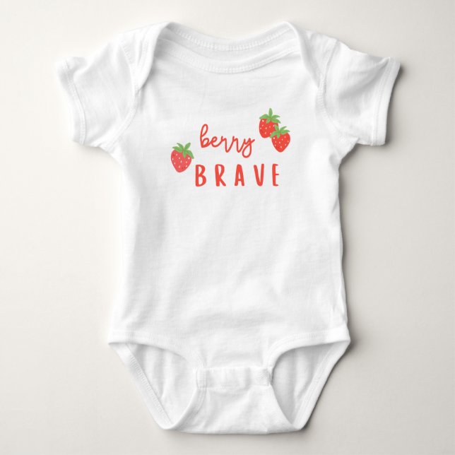 Body Para Bebé berry brave childhood cancer sick ill kids cute (Anverso)