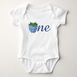 Body Para Bebé Berry One Blue rapsberry Boy Cumpleaños
